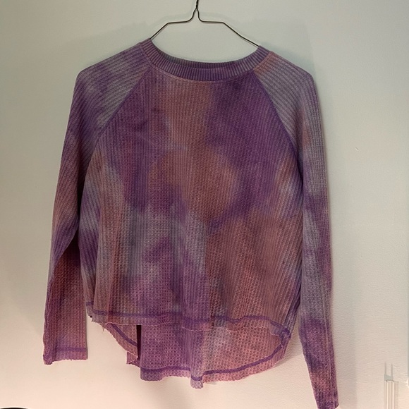 Tie-Dye Waffle Knit Pullover Layer, Sweater, Long Sleeve, EUC Wild Fable - Picture 1 of 8